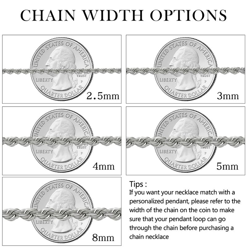 HolyFast Twist Chain Necklace - Stainless Steel Rope Jewelry for Men & Women - Image 3